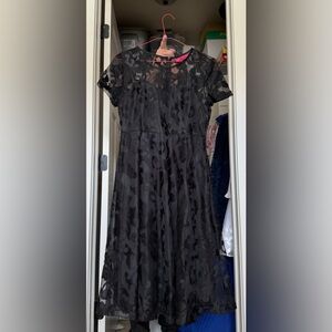 short black lace dress